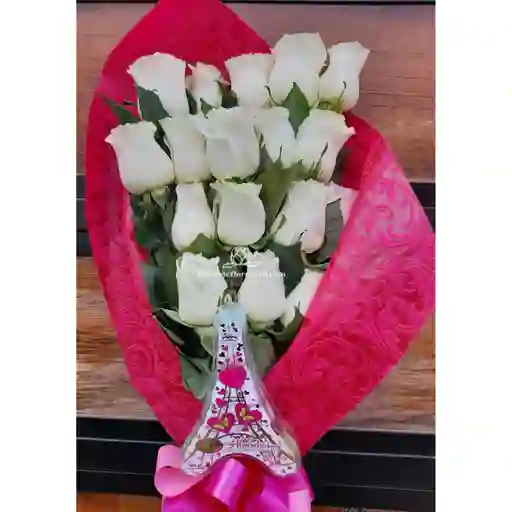 Bouquet X15 Rosas Y Chocolates