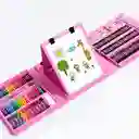 Kit Escolar Rosado / Colores Crayones Marcadores