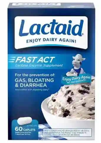 Lactaid Fast Act Intolerante Lactosa Suplemento 60 Capsulas