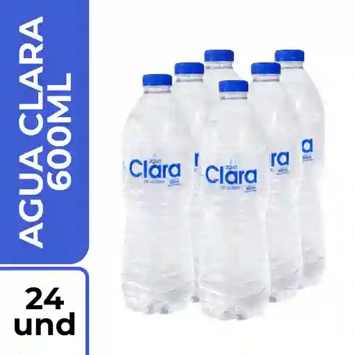 Agua Clara 600ml 24unidad