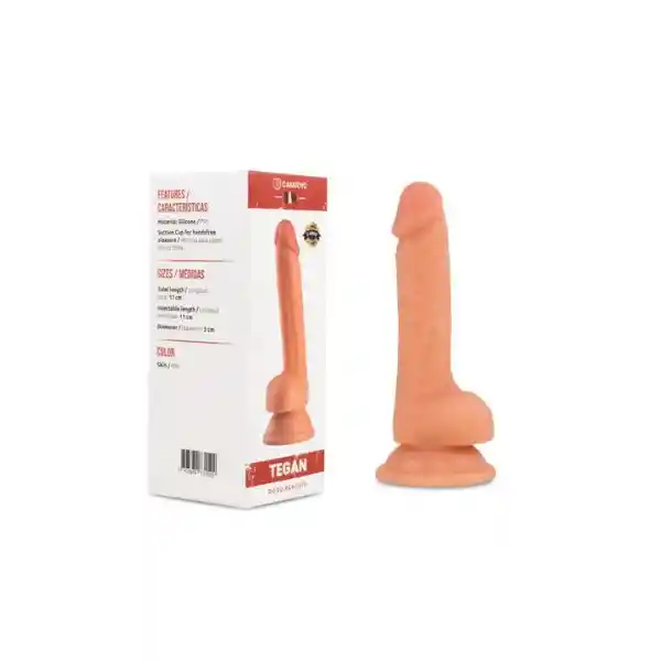 Dildo Realista Tegan 17cm Piel - Camtoyz Raw