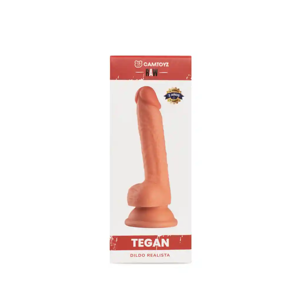 Dildo Realista Tegan 17cm Piel - Camtoyz Raw