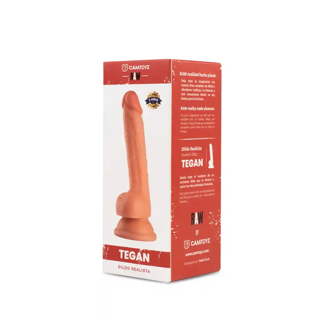 Dildo Realista Tegan 17cm Piel - Camtoyz Raw