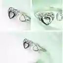 Anillo Compromiso Amor Para Mujer Ajustable En Plata 925