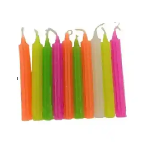 Velas Farol Multicolor X15, Navidad - La Roca