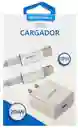 Cargador Speedsong 20 Watts Usb C + Cable Iphone (lighting) A Usb C