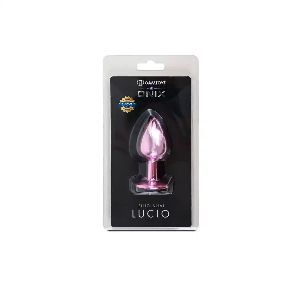 Plug Anal Metálico Talla S Rosado - Onix Lucio Camtoyz