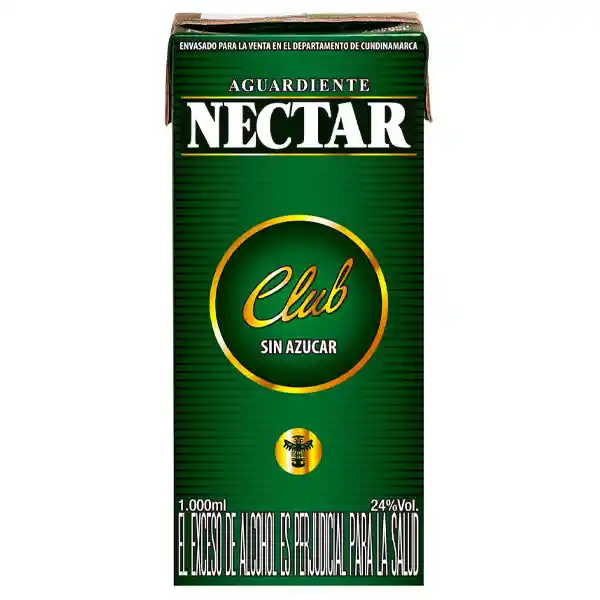 Aguardiente Nectar Verde Litro 1000ml