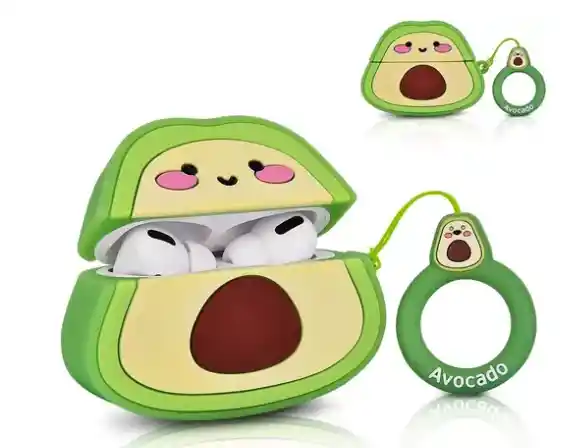 Funda Protector Airpods Pro 2 Apple Aguacate Kawaii