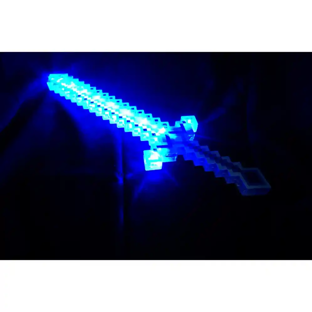 Juguete Espada Minecraft Cuadros Niños Led Sonido Dizfras