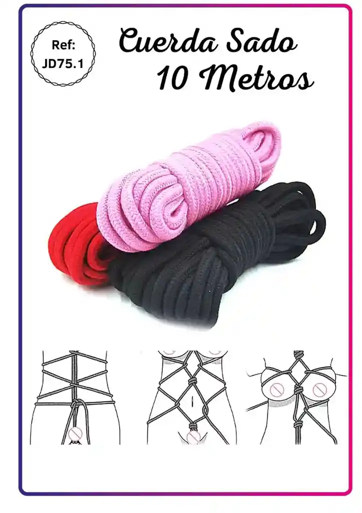 Cuerda Bondage 10 Metros