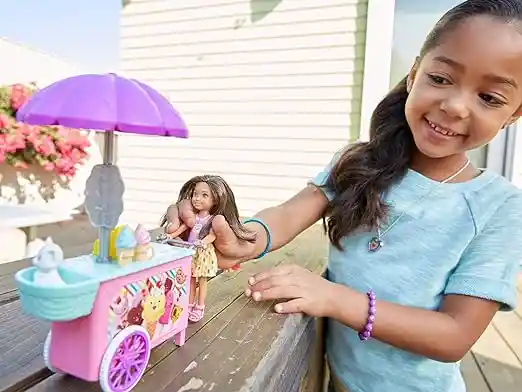 Barbie Club Chelsea Heladeria Carrito De Helado