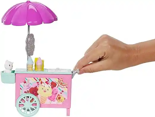Barbie Club Chelsea Heladeria Carrito De Helado