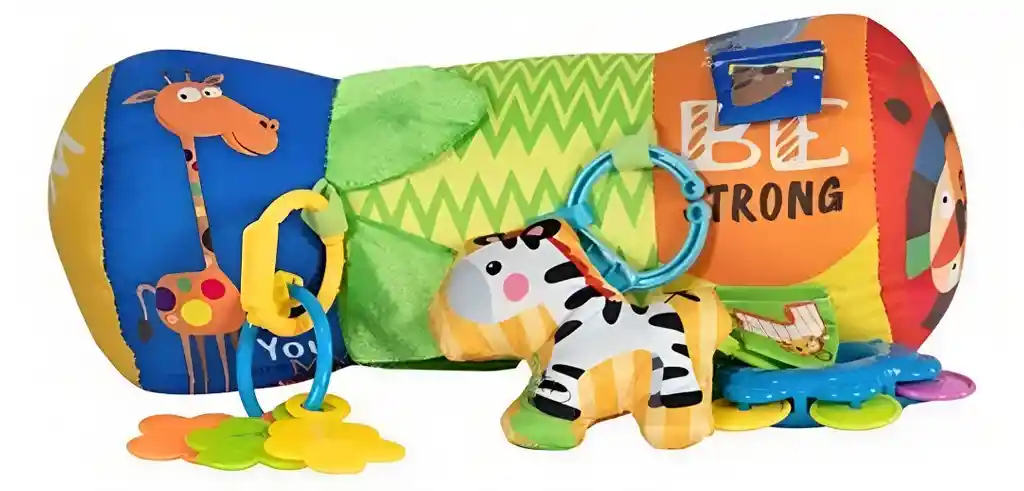 Almohada Azul Para Bebe Estimulacion Para Gateo