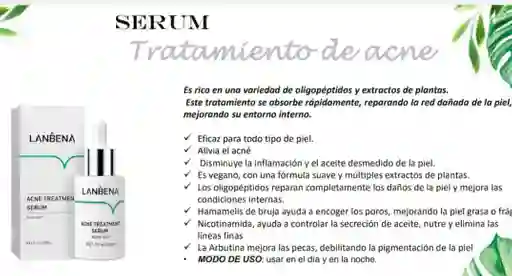 Serum Tratamiento De Acne