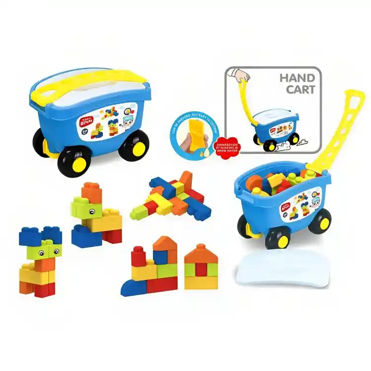 Kit Azul Bloques De Construcción Para Niños 60 Pcs