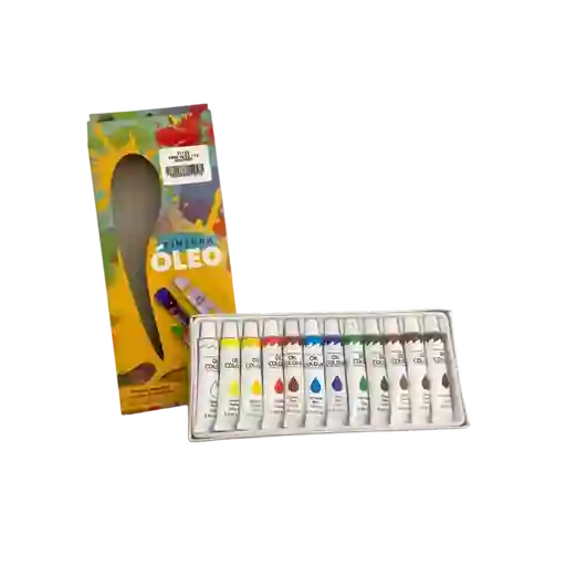 Pintura Oleo De 12 Colores 12 Ml