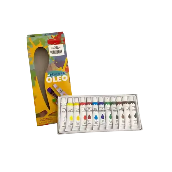 Pintura Oleo De 12 Colores 12 Ml