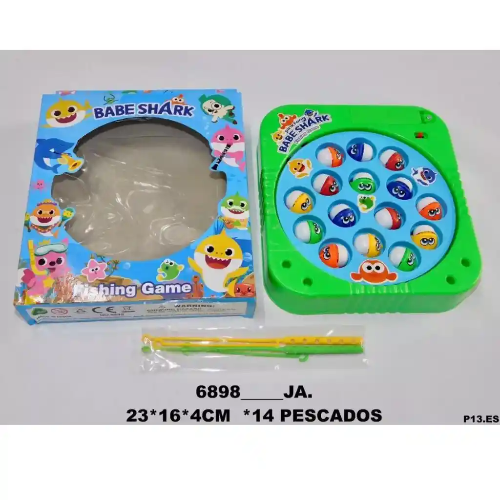 Juego Mesa Clásico Pescar 14 Pescados Caña Iman