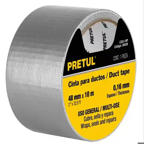 Cinta Gris Para Ducto 10 Metros