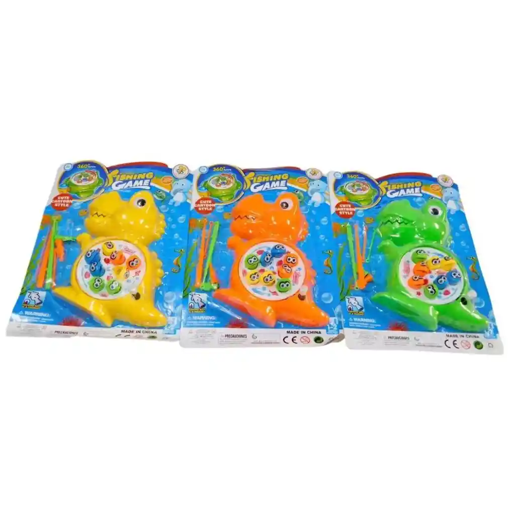 Juego De Pesca Iman Juguete Giratorio Infantil Pez Cocodrilo