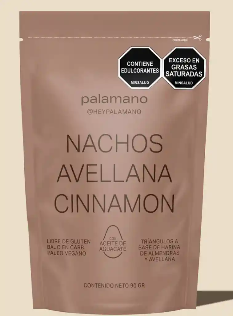 Nachos Avellana Cinnamon 90gr (palamano)