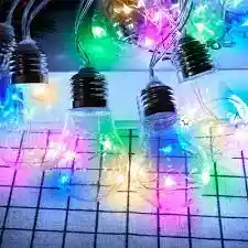 Luces Led Navidad Botellitas X10 Bombillos 4mts