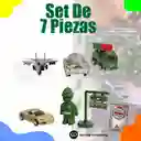 Set De Juguete Carros Militares Mini Car 8 Piezas