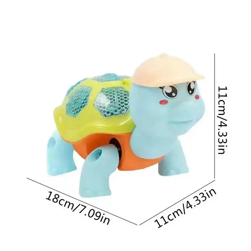 Juguete De Tortuga Niños Interactivo Musica Camina +bateria