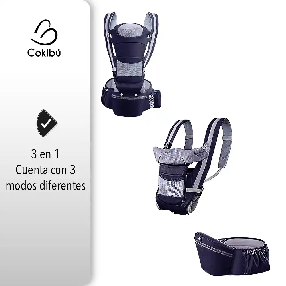 Cargador Canguro Para Bebe Ergonómico Asiento Comodidad