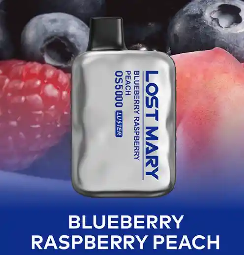 Vape Elfbar Lost Mary Blueberry Raspberry Peach 5000 Puffs