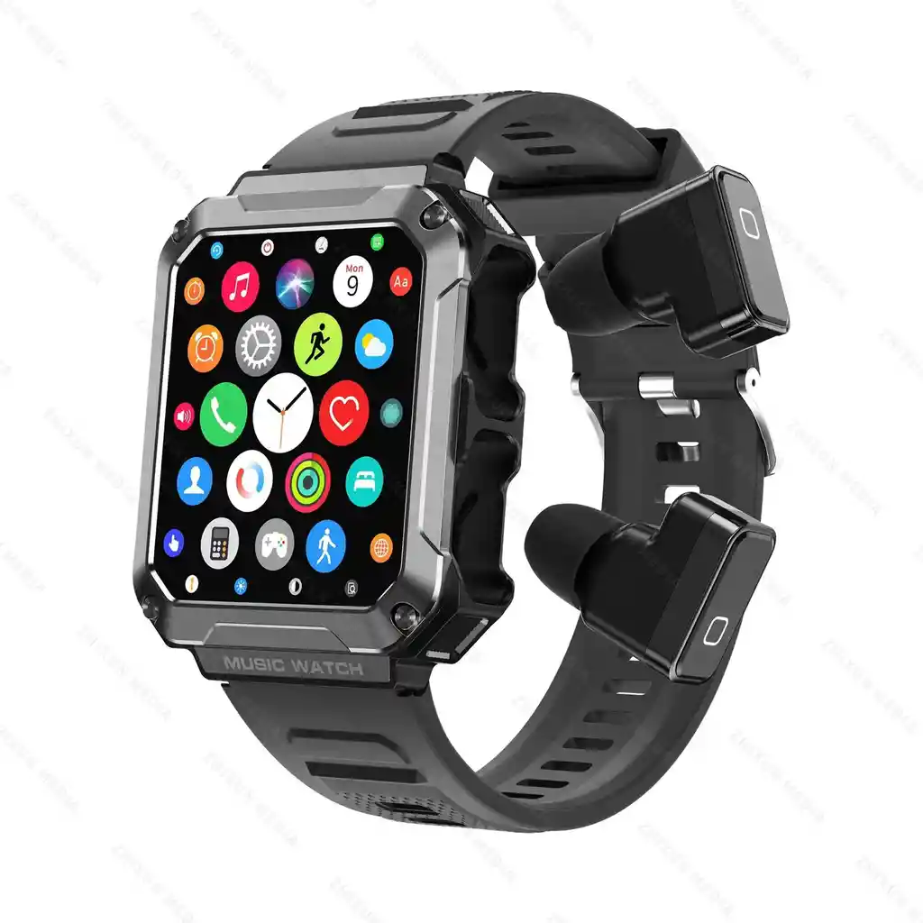 Reloj Inteligente Smart Watch T93 Full Touch Con Audifonos Sumergible