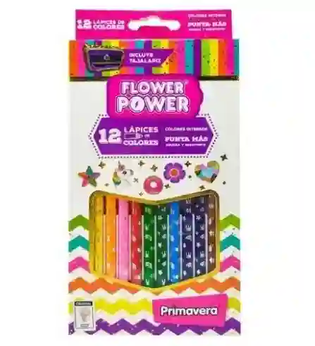 Colores Primavera Una Punta Flower Power Tonos Pastel X12unds