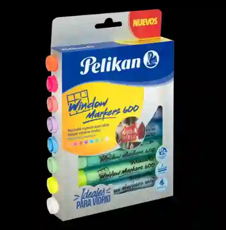 Marcador Pelikan Window Markers 600 Ideales Para Vidrio X8
