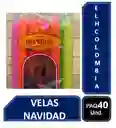 Velas Navidad Dia De La Virgen Por 4 Paquetes De 10 Para Un Total De 40 Unidades Color Surtido 14cm