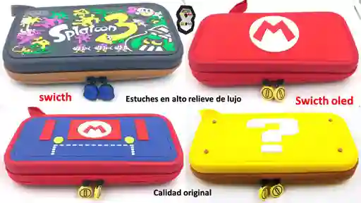 Estuche Nintendo Switch Alto Relieve
