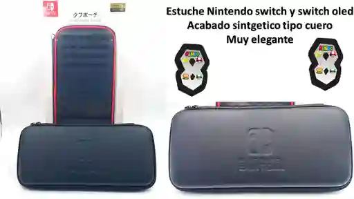 Estuche Nintendo Switch Tipo Cuero