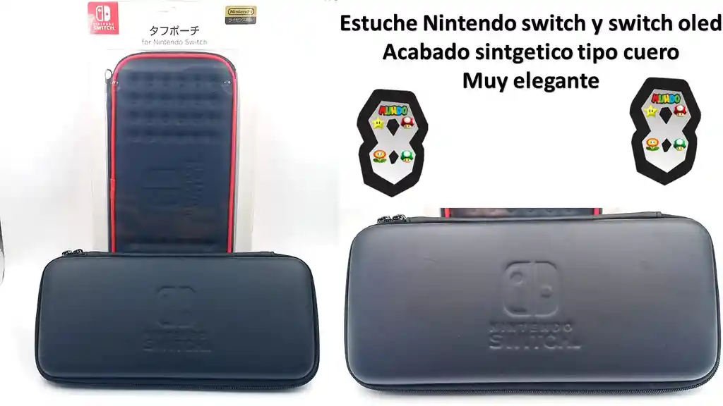 Estuche Nintendo Switch Tipo Cuero