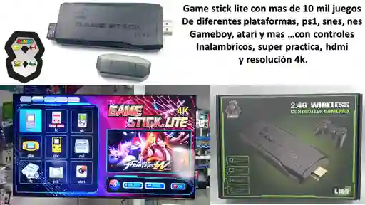 Consola Retro Controles Inalambricos 10 Mil Juegos