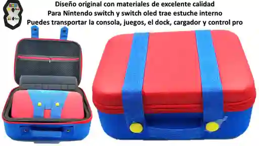 Maleta Nintendo Switch Grande Con Estuche