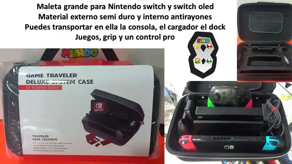 Maleta Nintendo Switch Negra