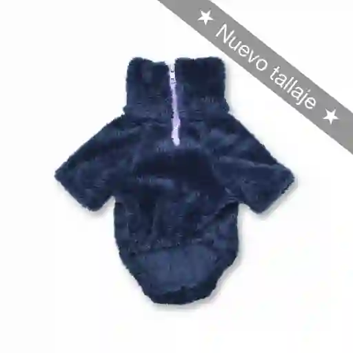 Saco Xs Cuello Alto Cremallera Bisonte Azul