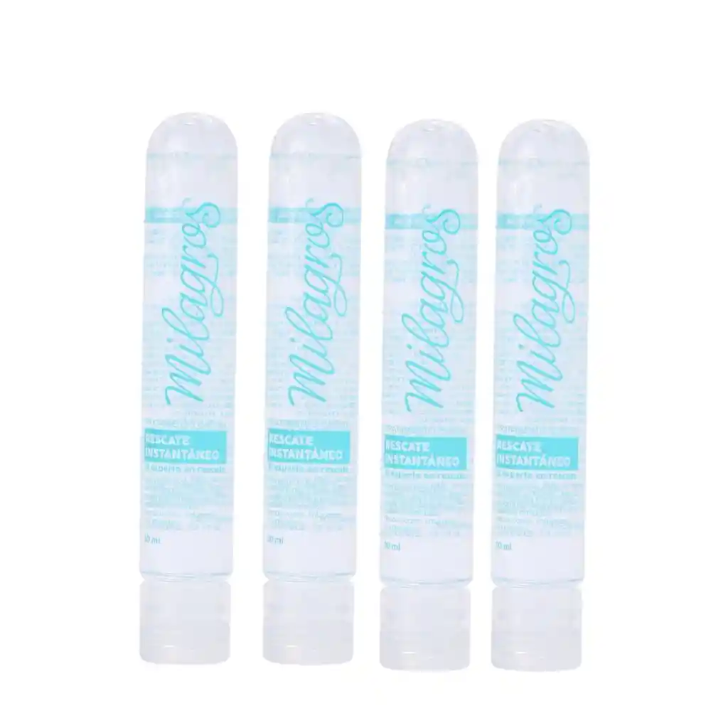 Ampolletas X4 Milagros Rescate Instanteneo Glow Beauty