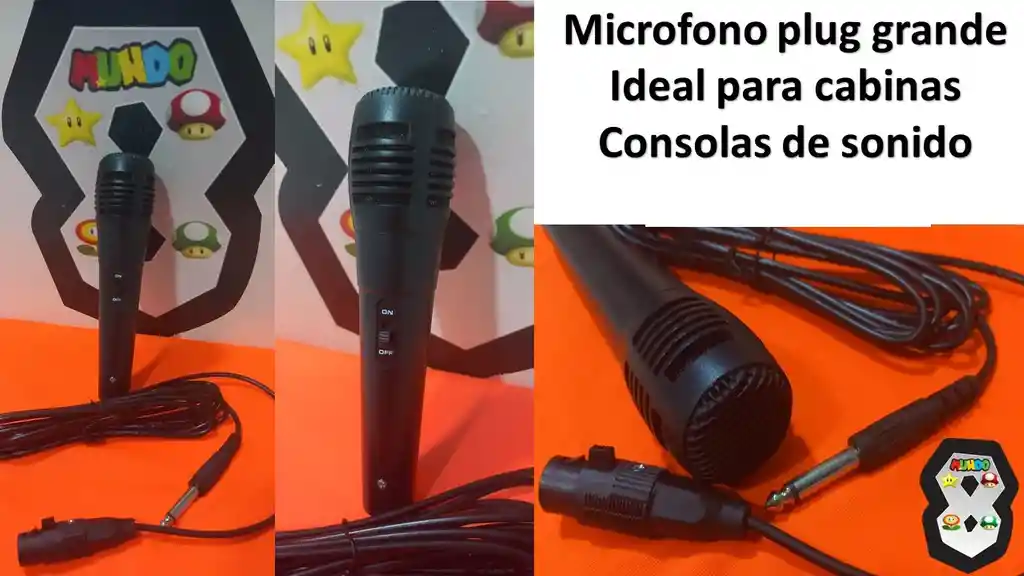 Microfono Con Cable Plug Grande