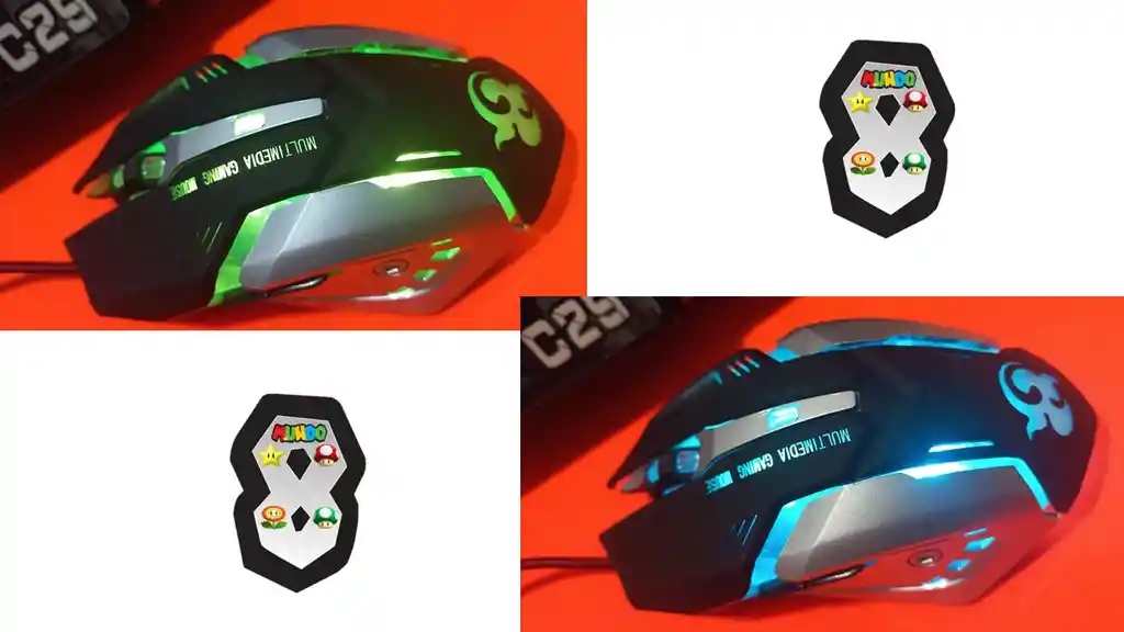Mouse Gamer Luz Rgb Cable Acordonado