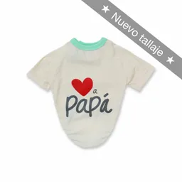 Camiseta S Marfil Papá