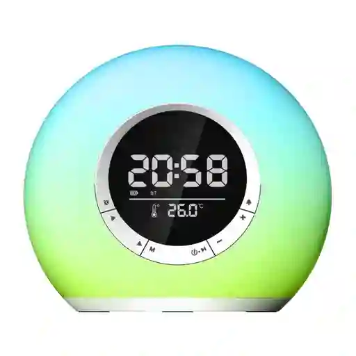 Altavoz Bluetooth Con Luz Ambiental Led P11 Con Alarma Y Pantalla De Temperatura