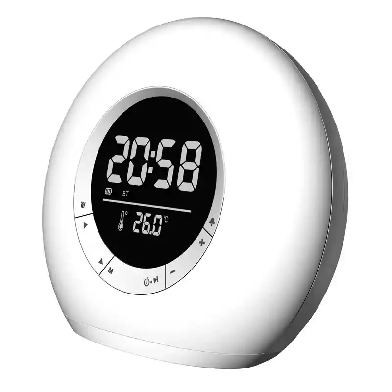 Altavoz Bluetooth Con Luz Ambiental Led P11 Con Alarma Y Pantalla De Temperatura