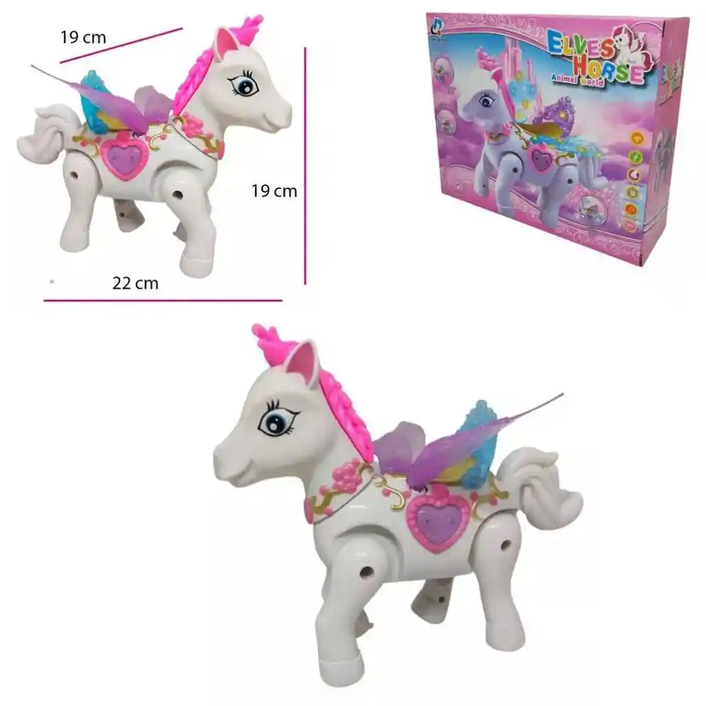 Juguete Unicornio My Little Pony Con Alas Niñas Bolso Zr-213