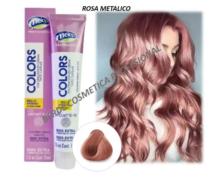 Tinte Rosa Metalizado Meicys 75ml